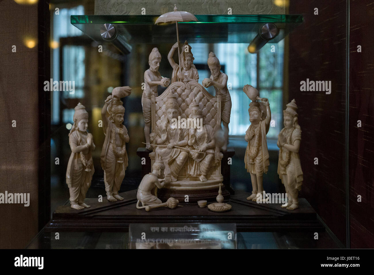 Ram coronation ivory, bhau daji lad museum, mumbai, maharashtra, india, asia Stock Photo