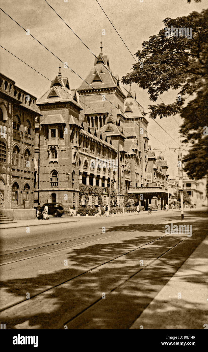 Vintage 1900s photo of general post office, chennai, tamil nadu, india