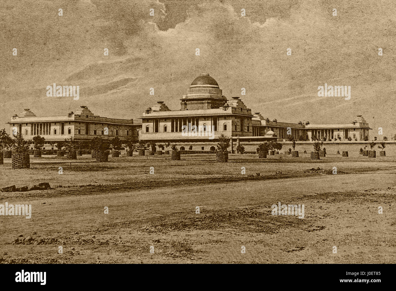 Vintage 1900s photo of viceroy house, new delhi, india, asia Stock Photo Alamy