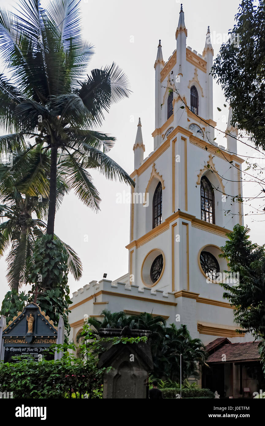 St thomas cathedral, mumbai, maharashtra, india, asia Stock Photo
