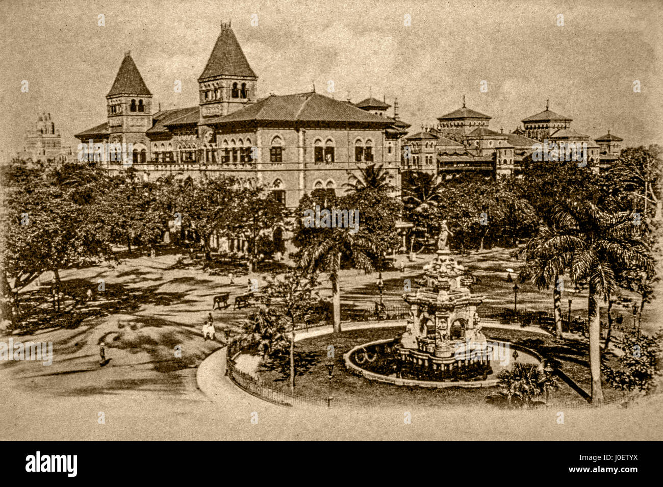 Vintage 1900s photos of flora fountain, mumbai, maharashtra, india, asia - AAD 252505 Stock Photo