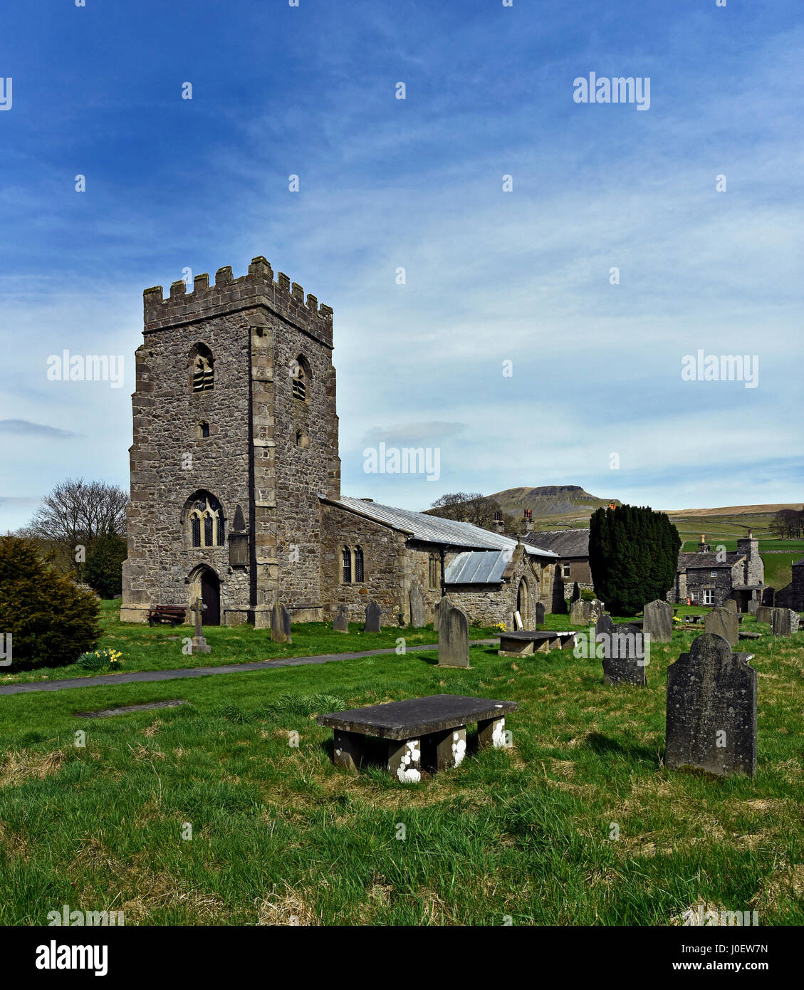 Church of Saint Oswald. Horton-in-Ribblesdale, Craven, North Yorkshire, England, United Kingdom, Europe. Stock Photo
