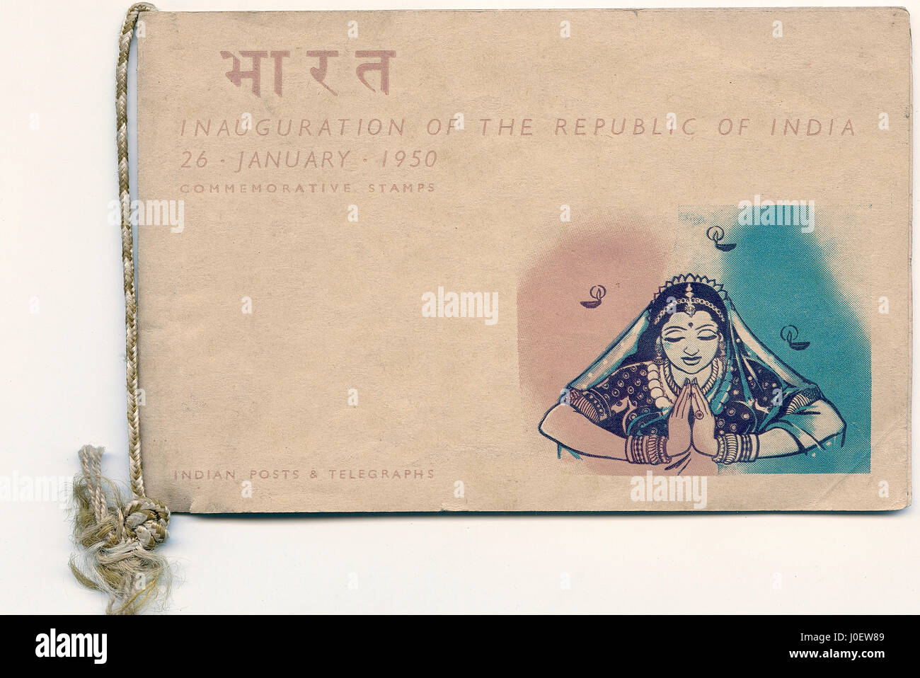 First day cover of republic of inauguration, india, asia Stock Photo
