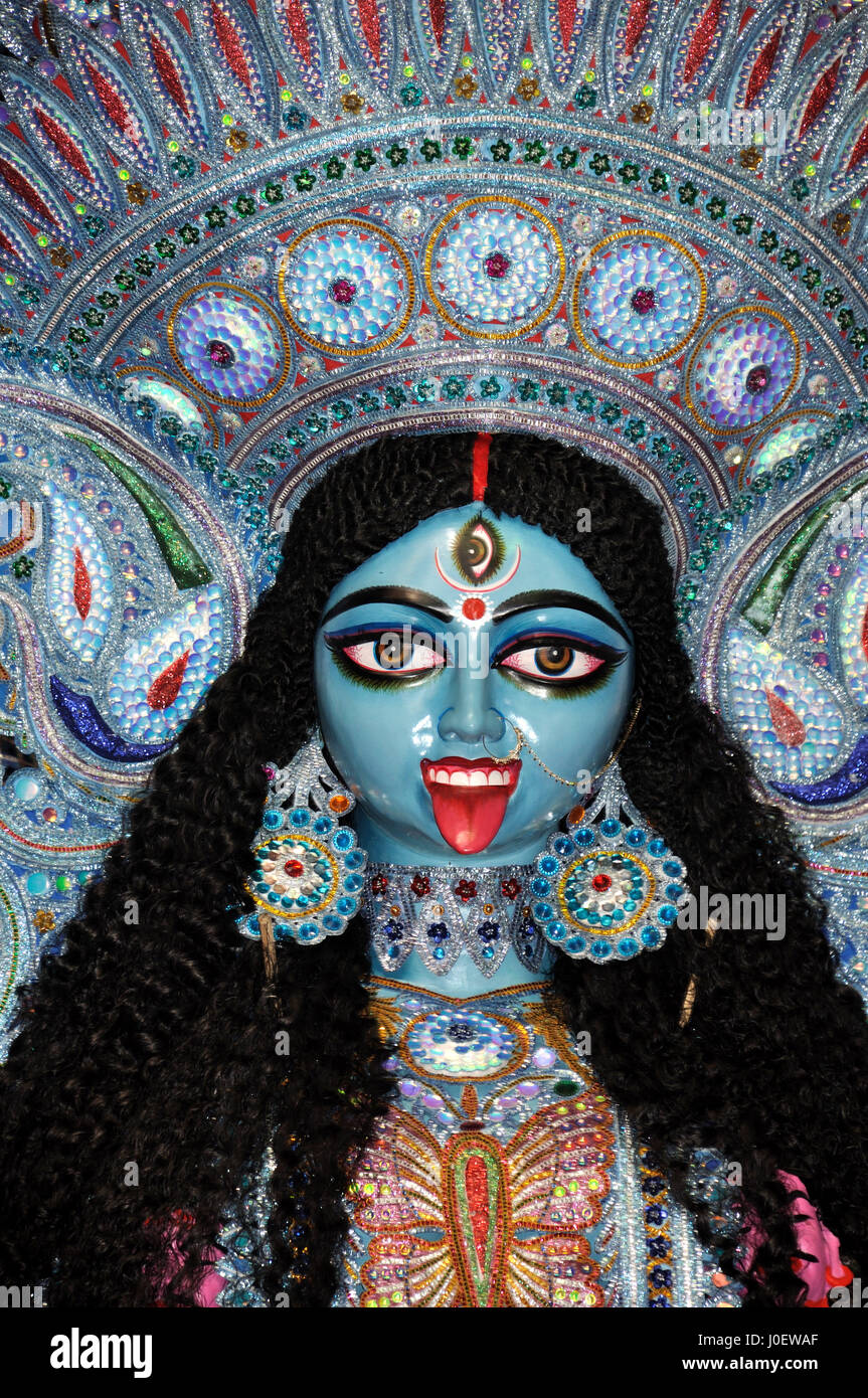 Goddess kali festival, kolkata, west bengal, india, asia Stock Photo