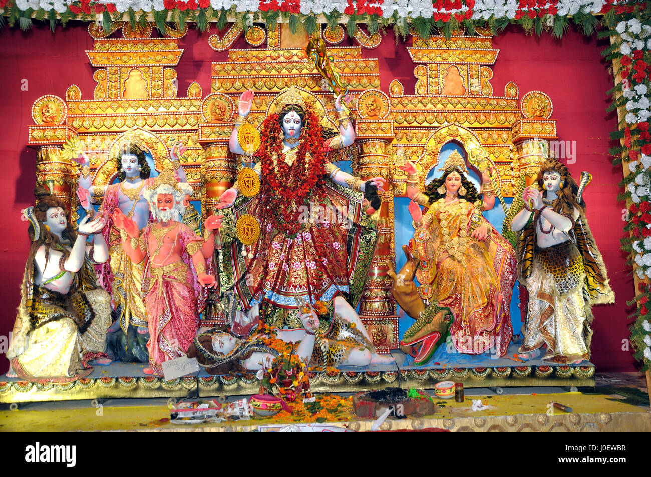 Goddess kali festival, kolkata, west bengal, india, asia Stock Photo