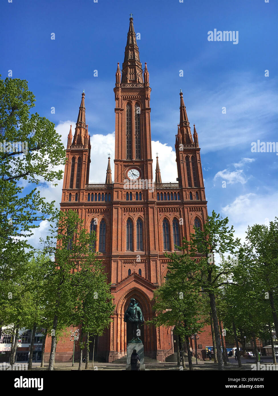 Marktkirche Wiesbaden Germany Stock Photo Alamy