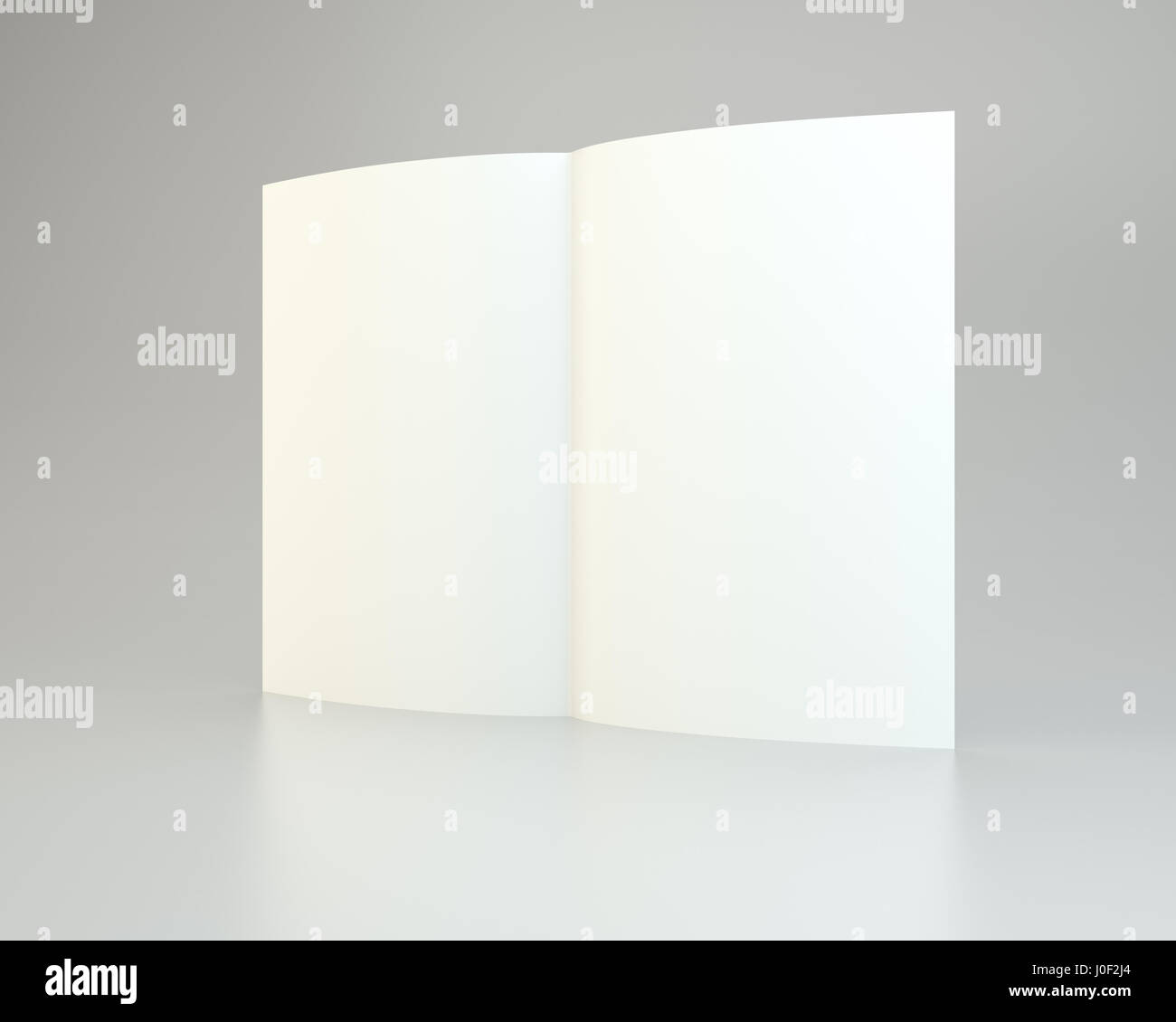 Blank White A4 paper sheet mockup template Stock Photo