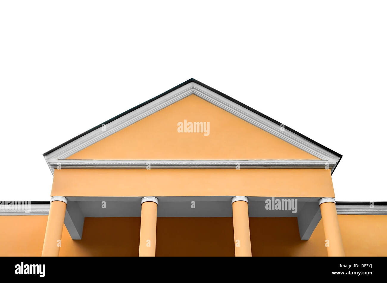 The old office building, isolated on white background Stock Photo - Alamy