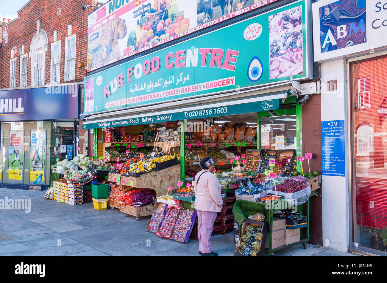 Fresh food grocers, Station Road, Hayes, London Borough of Hillingdon