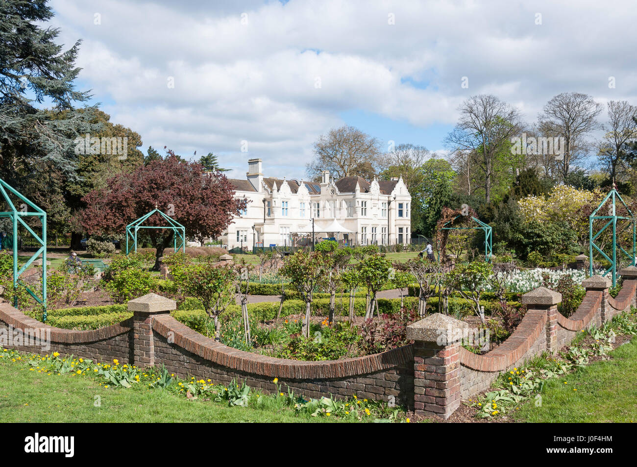 Barra Hall Manor House, Barra Hall Park, Freemans Lane, Hayes, London Borough of Hillingdon, Greater London, England, United Kingdom Stock Photo