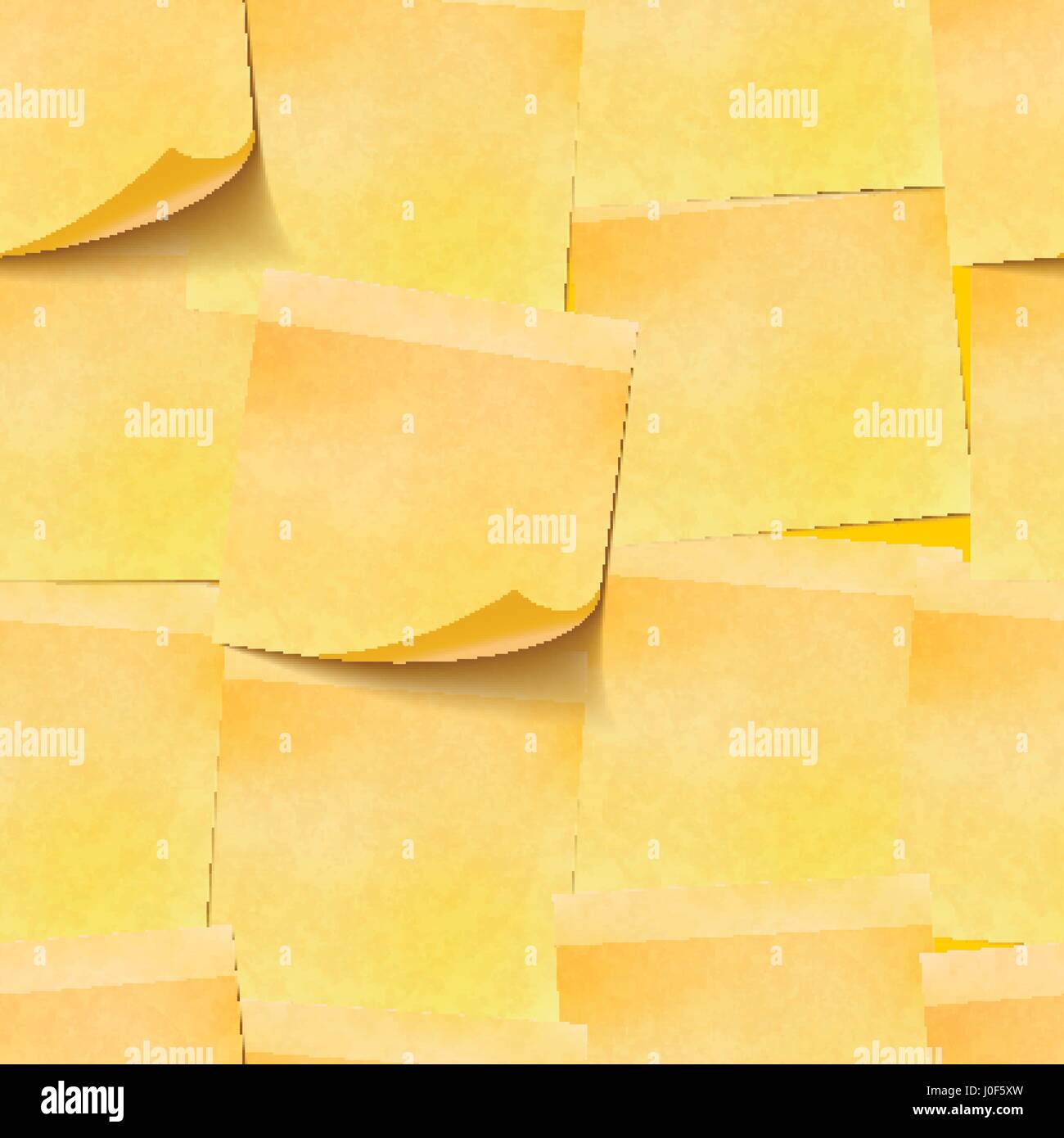 A lot of realistic yellow sticky notes seamless pattern Stock Vector ...