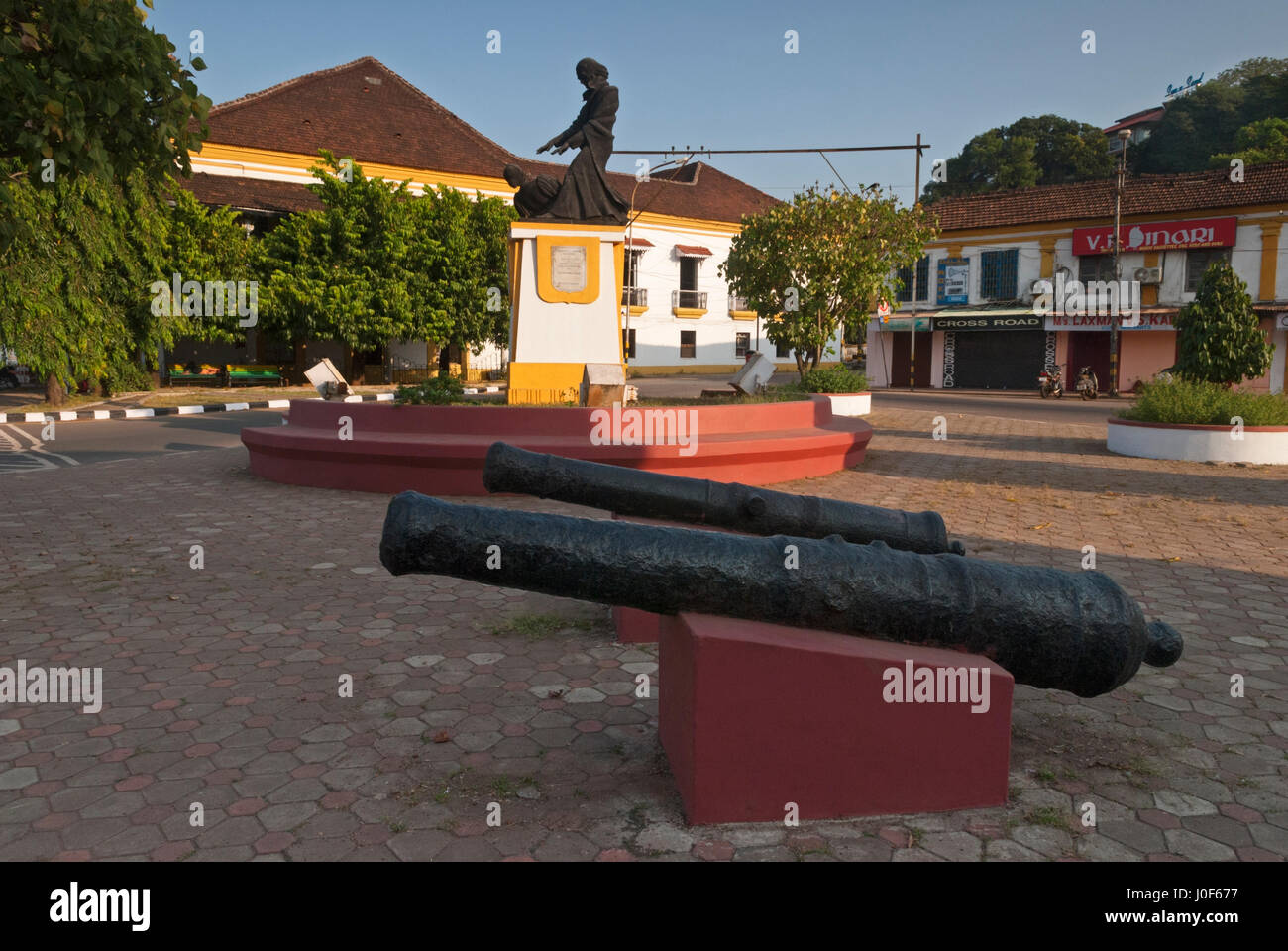 Abbé Faria statue near Old Secretariat Panjim Goa India Stock Photo