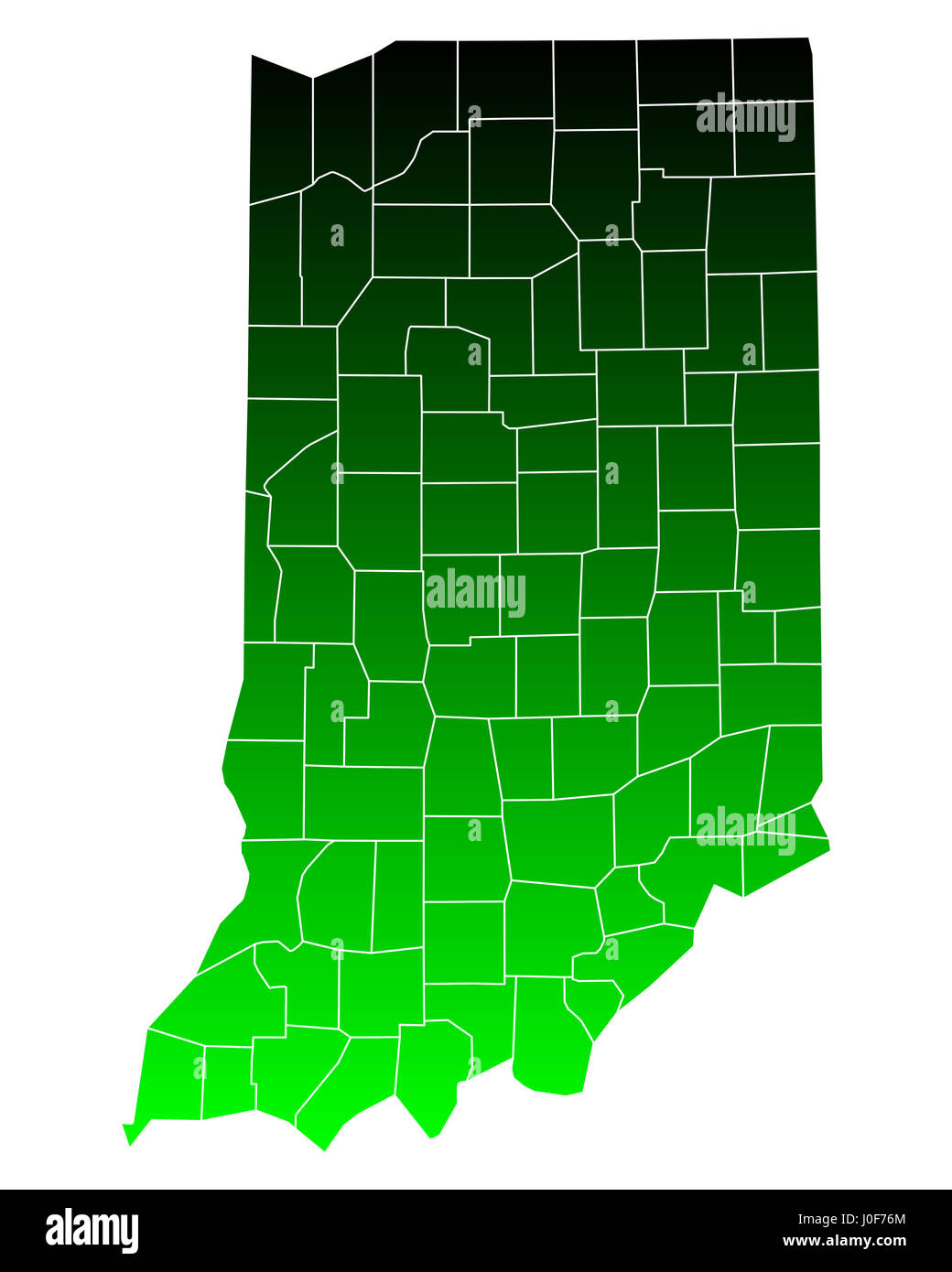Map of Indiana Stock Photo Alamy