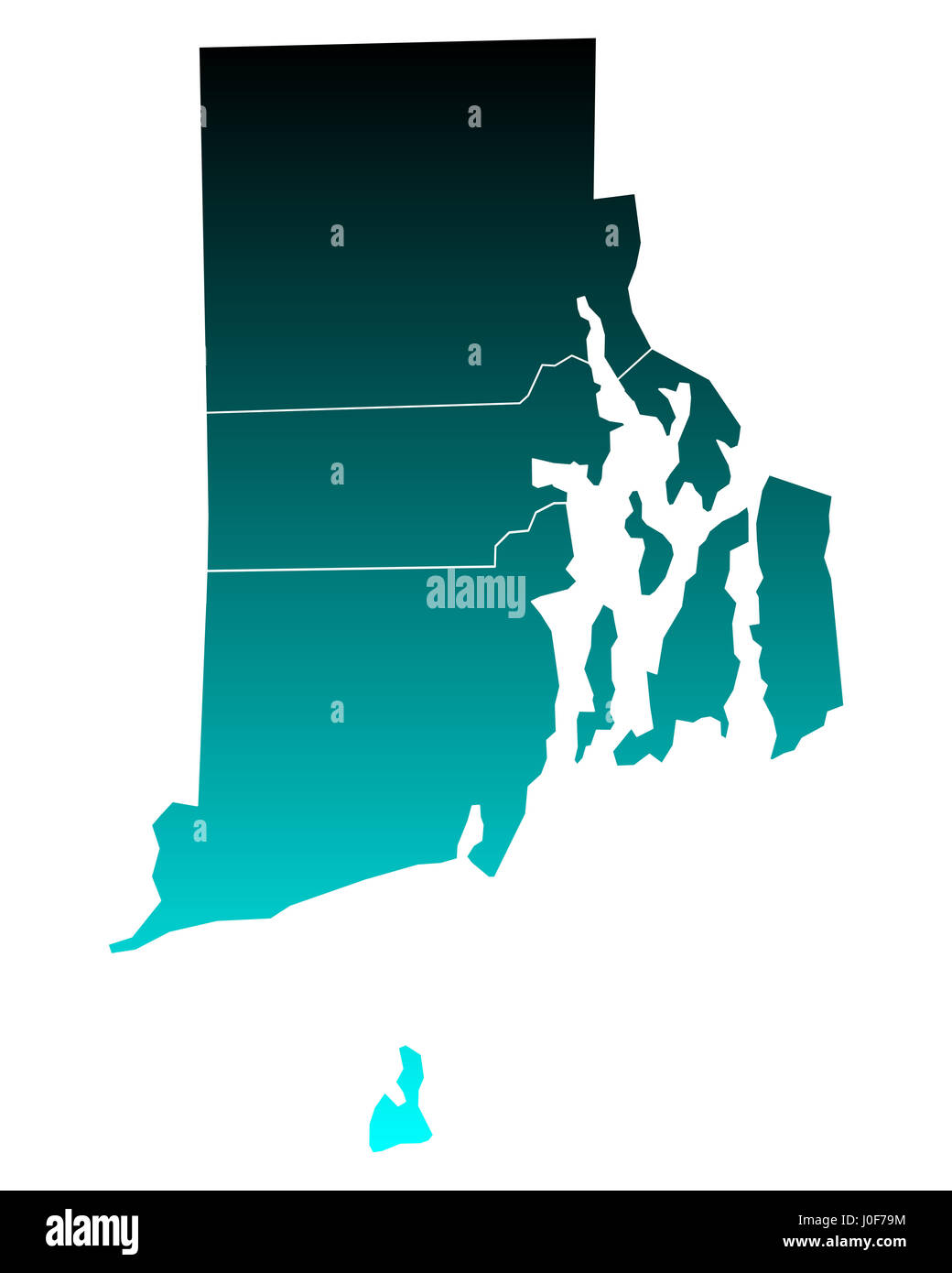 Map Of Rhode Island Stock Photo Alamy