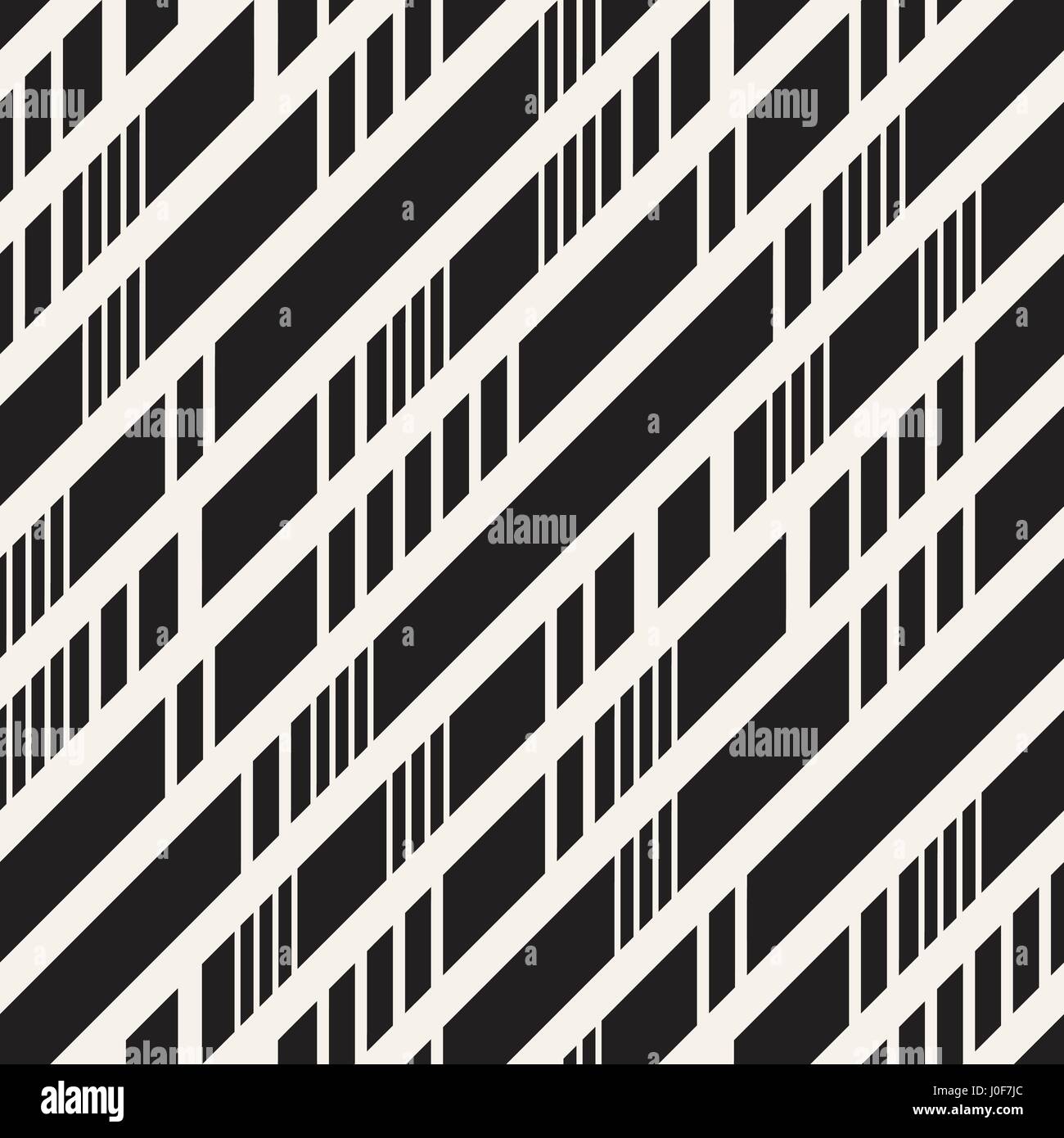 Black and White Irregular Dashed Lines Pattern. Modern Abstract Vector ...