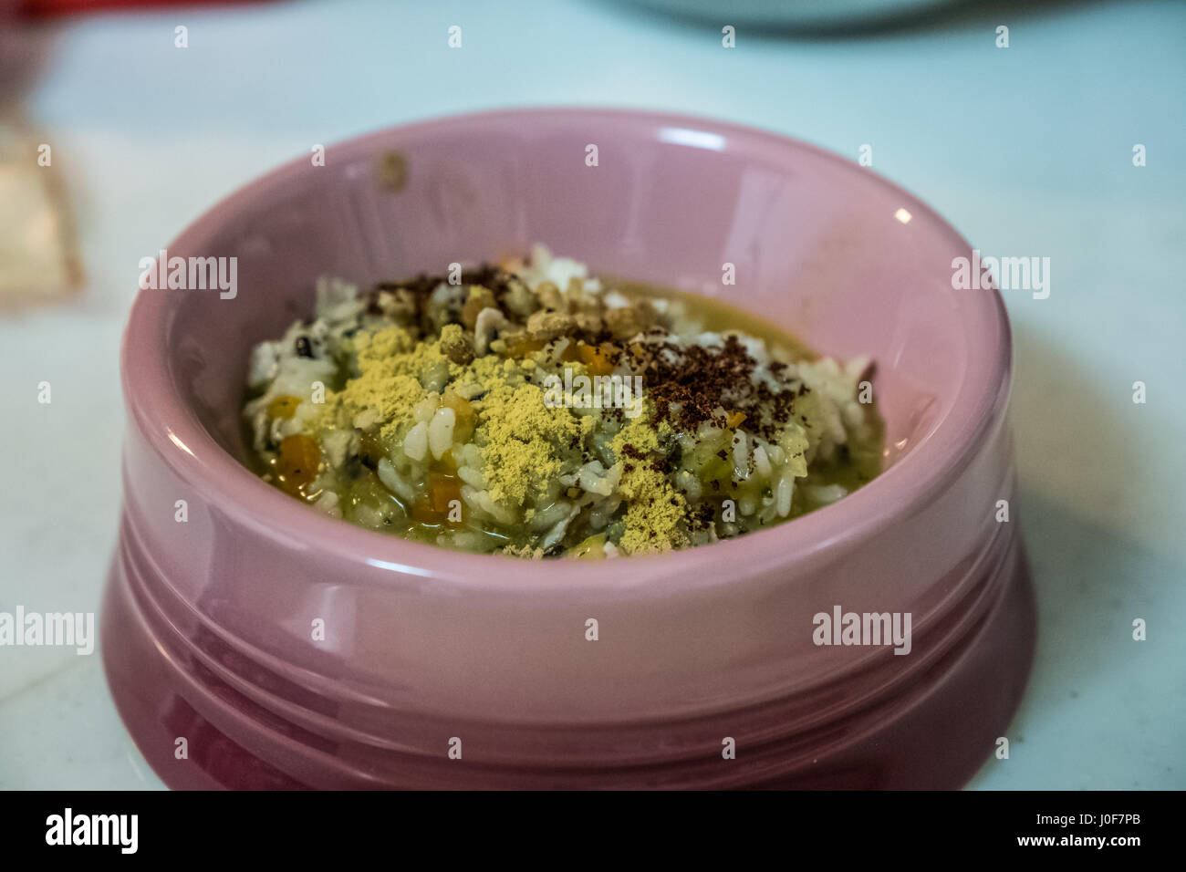 My dog's dinner - handmade cooking Stock Photo