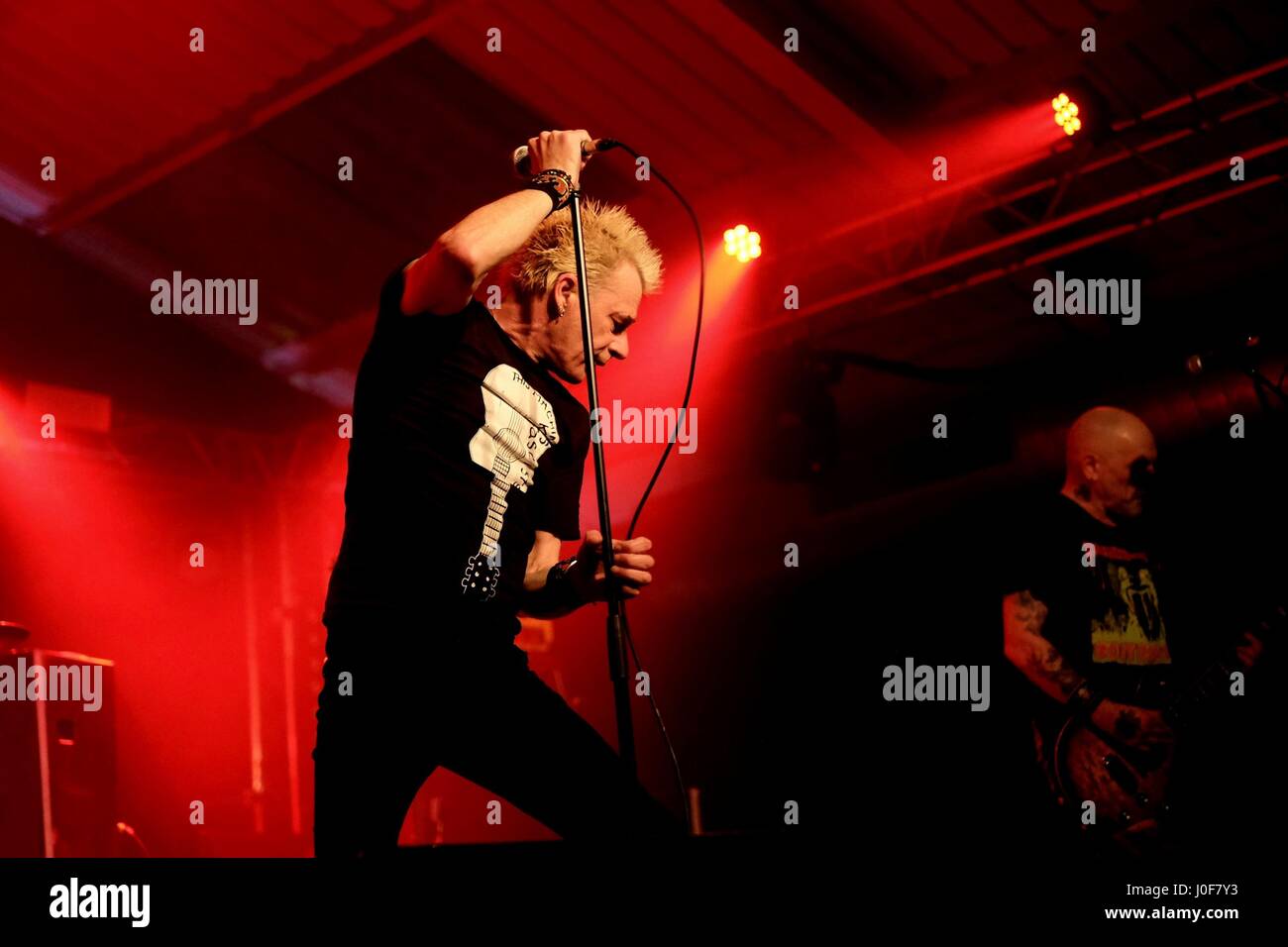Colin Abrahall Lead singer with British punk band Charged GBH Stock
