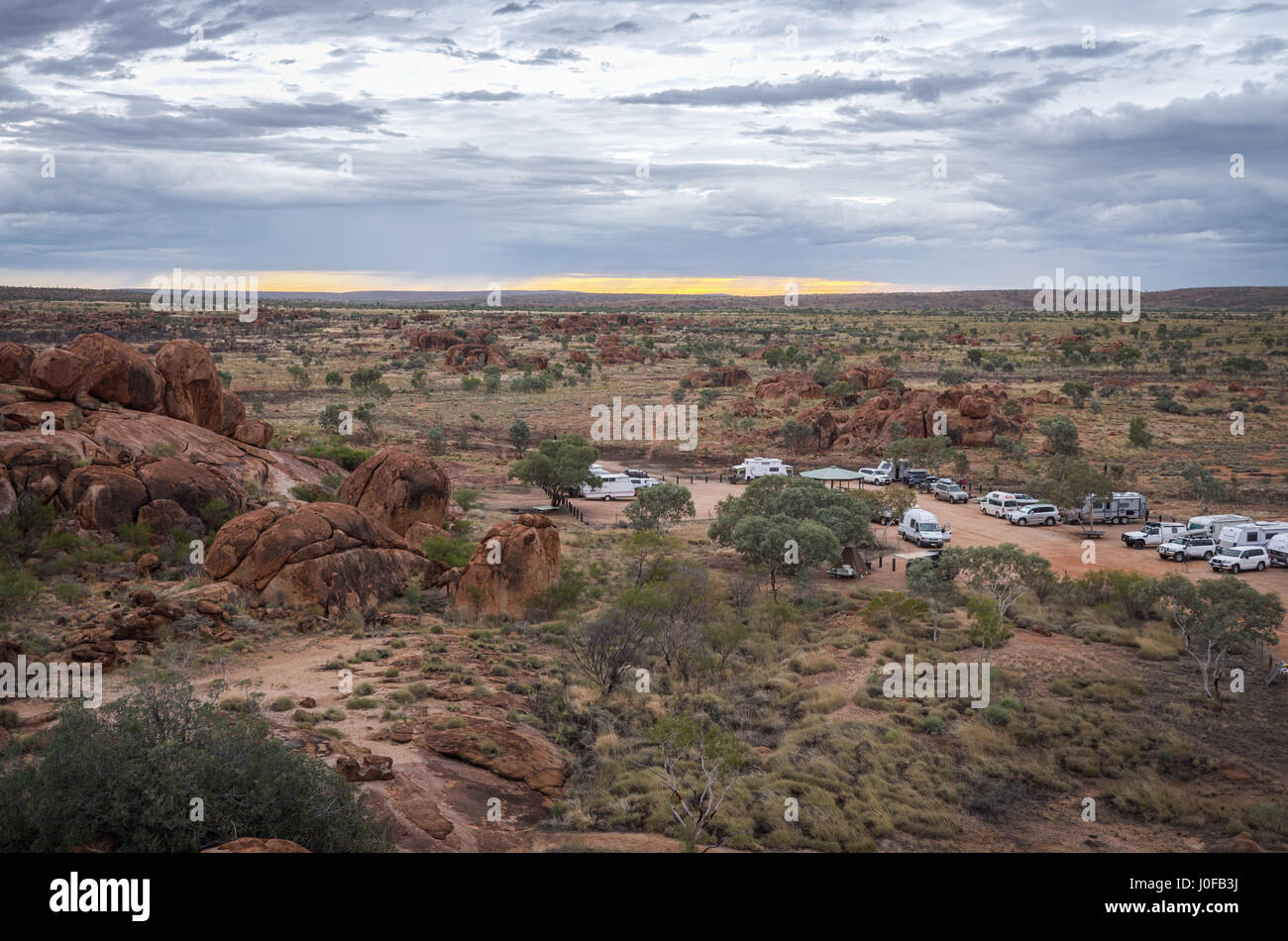 Devils Marbles Karlu Karlu Northern Territory Stock Photo