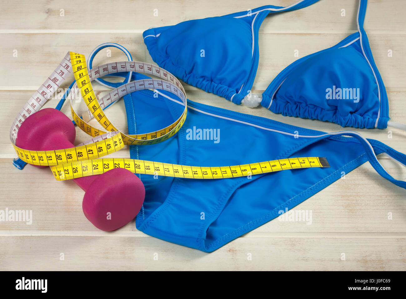 Preparing for the vacation - diet concept. Stock Photo