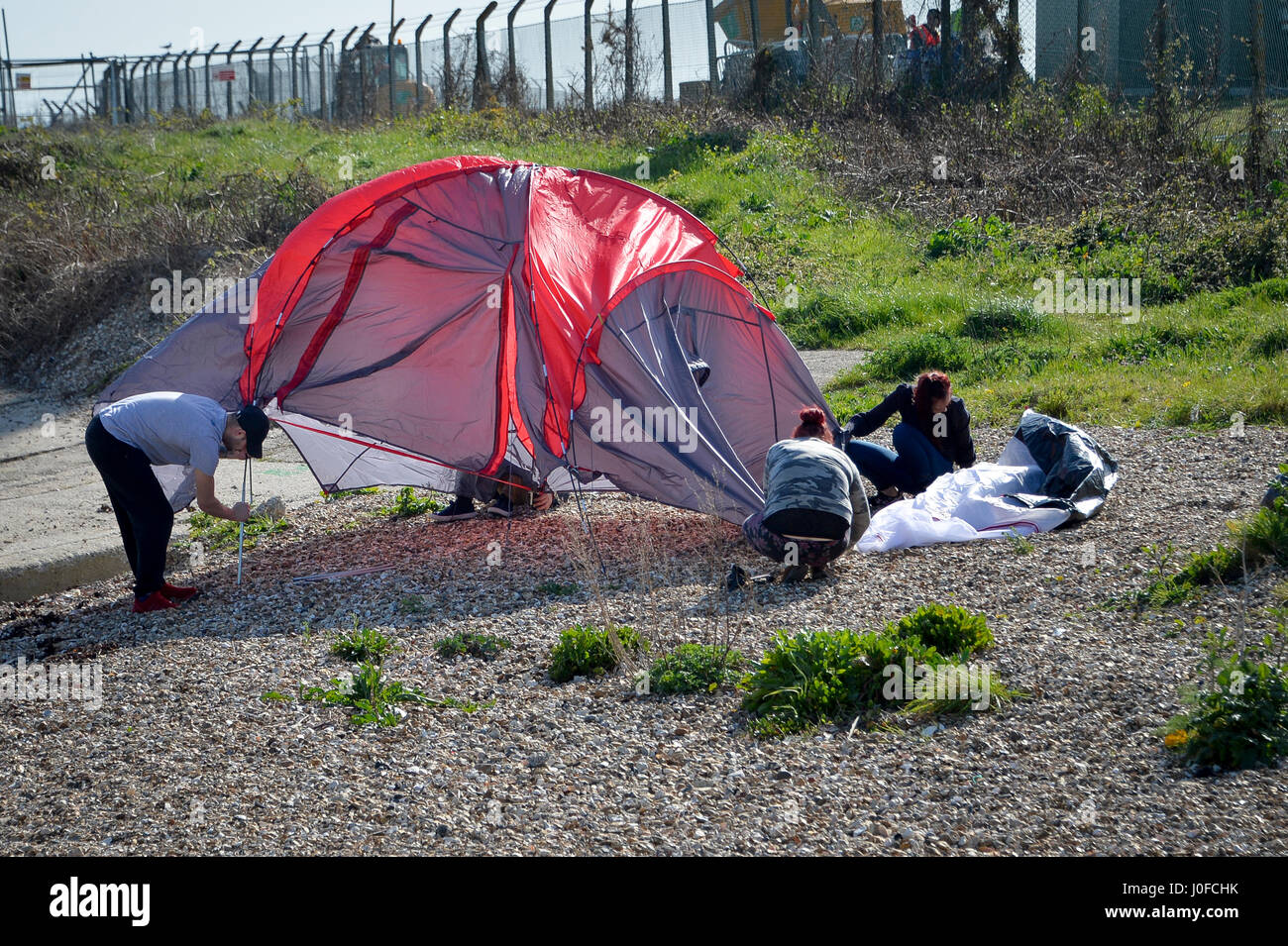 Erecting a tent discount