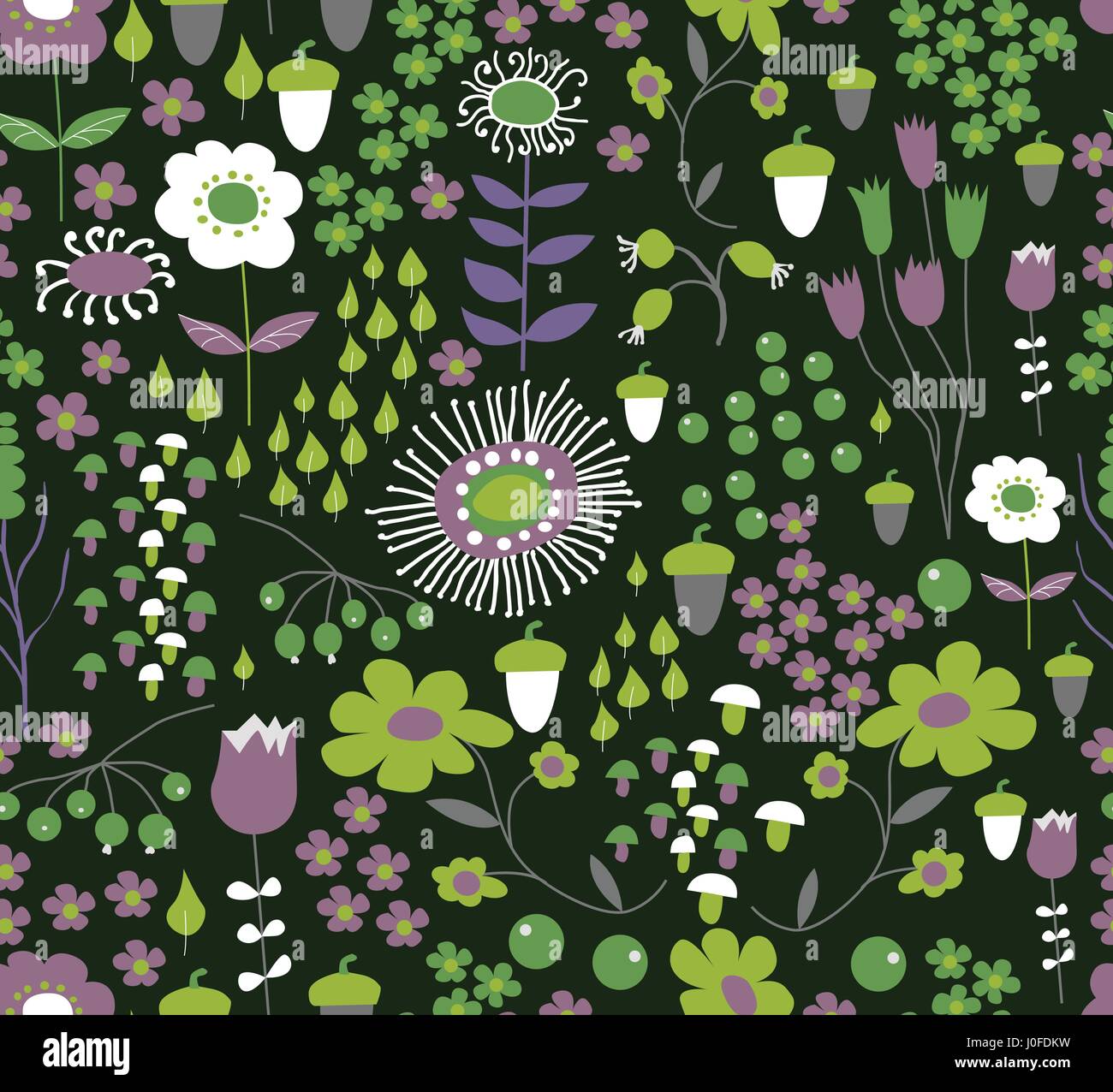 Seamless flower background Stock Vector Image & Art - Alamy