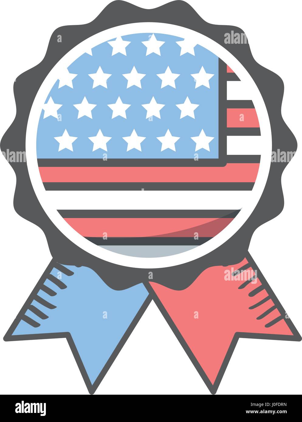 american frame with ribbon and star Stock Vector Image & Art - Alamy
