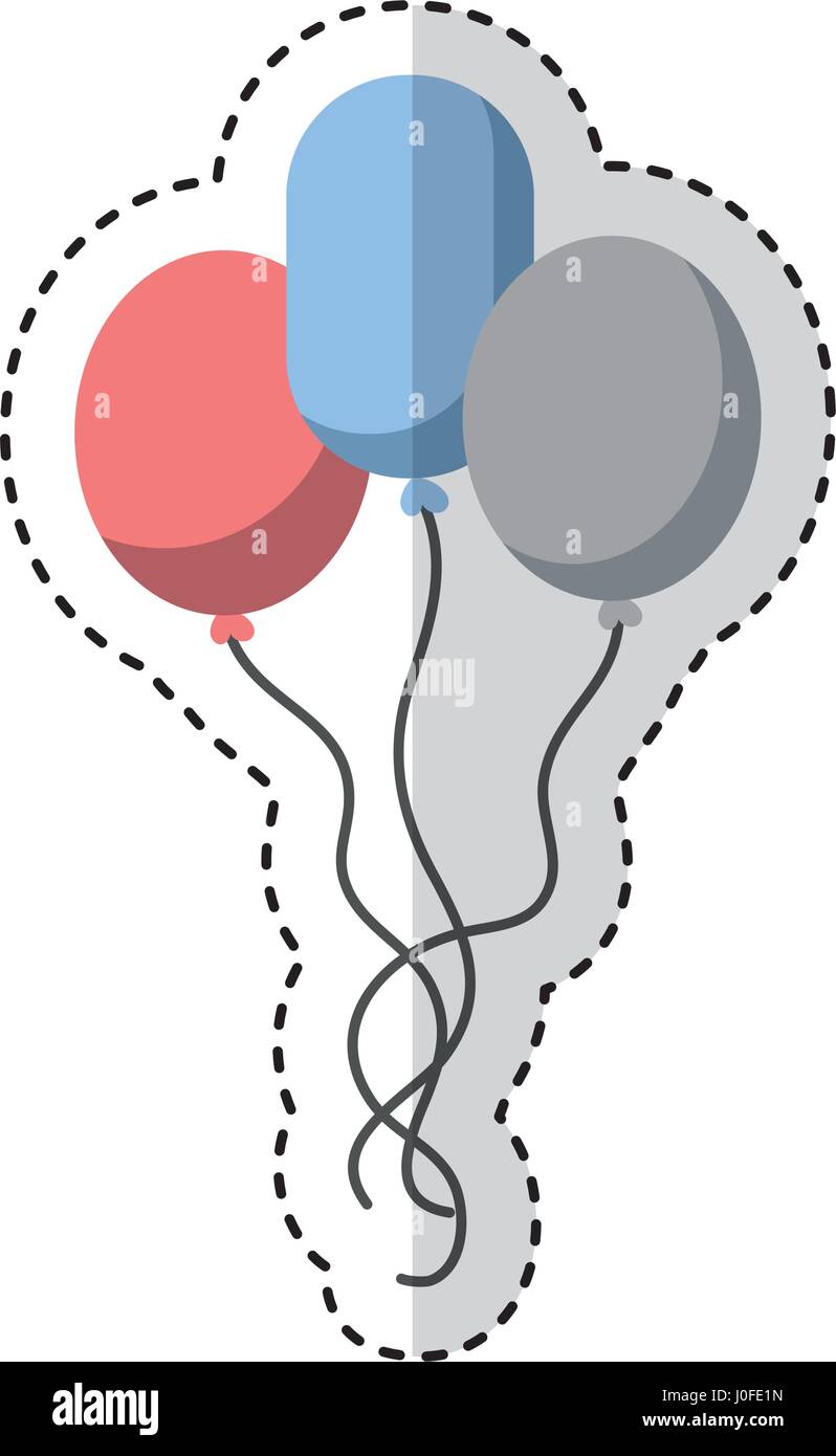 balloons air party celebration Stock Vector Image & Art - Alamy