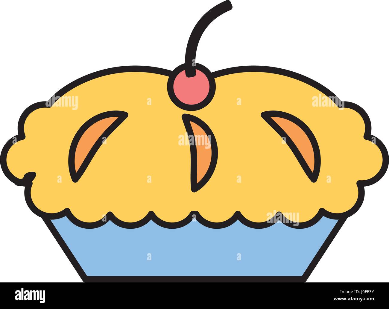 delicious pie isolated icon Stock Vector Image & Art - Alamy