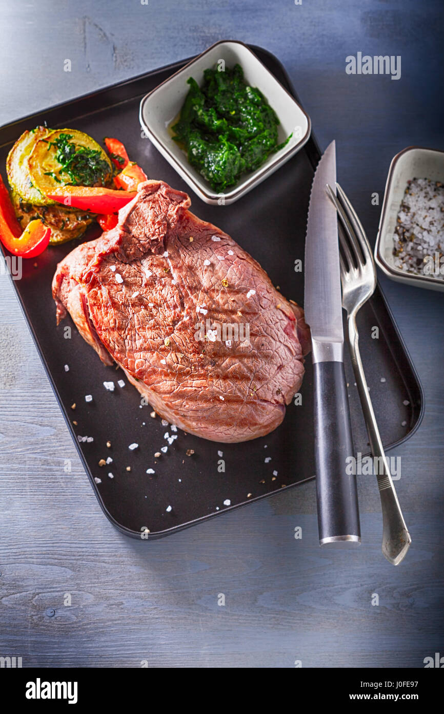 Roast Beef dinner Stock Photo