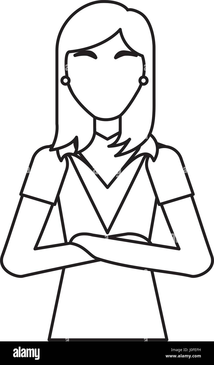 Beautiful business woman consultant Black and White Stock Photos ...