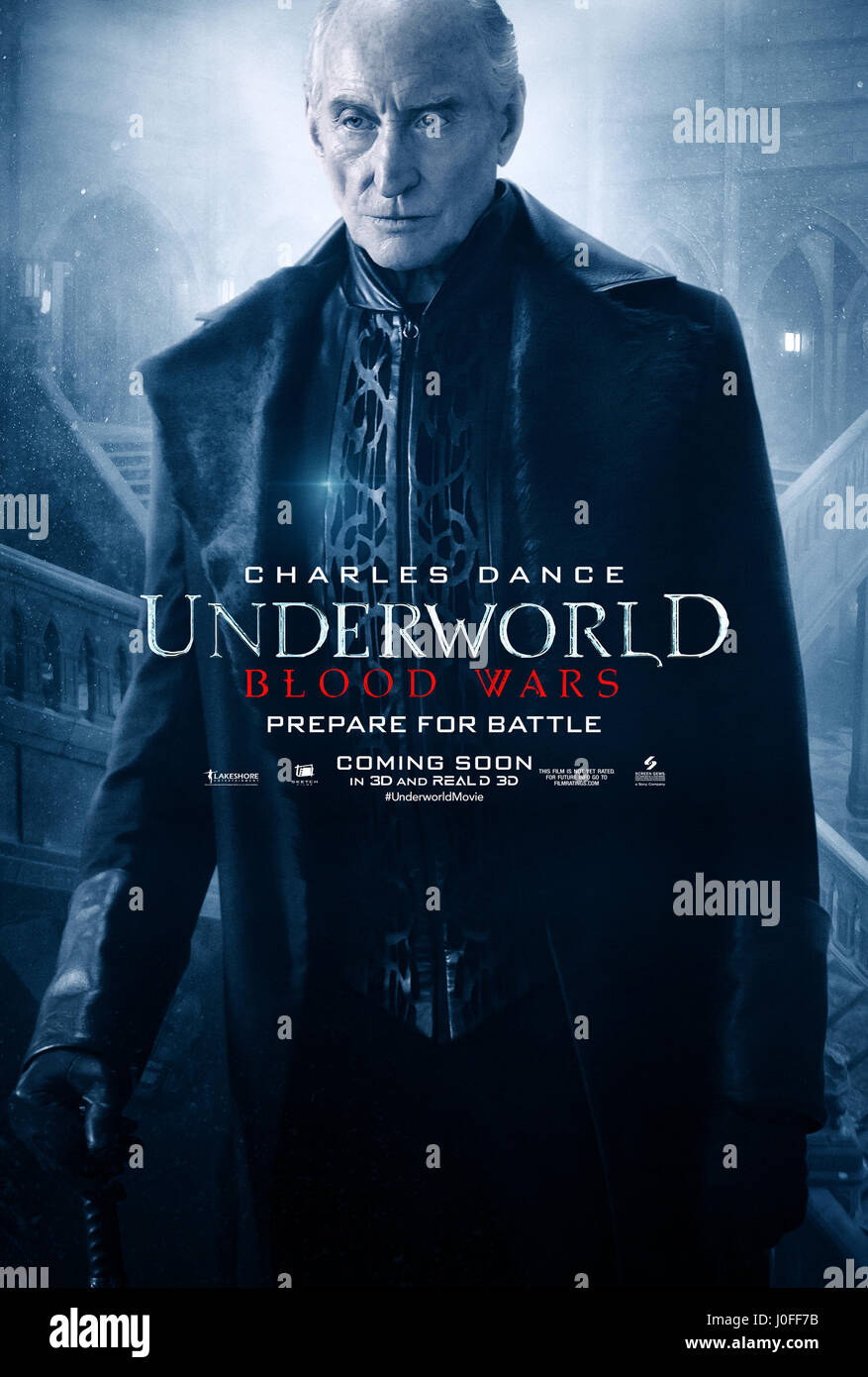 RELEASE DATE: January 6, 2017 TITLE: Underworld: Blood Wars STUDIO: Sony Pictures DIRECTOR: Anna Foerster PLOT: Vampire death dealer, Selene (Kate Beckinsale) fights to end the eternal war between the Lycan clan and the Vampire faction that betrayed her STARRING: Charles Dance as Thomas Poster Art. (Credit Image: © Sony Pictures/Entertainment Pictures) Stock Photo