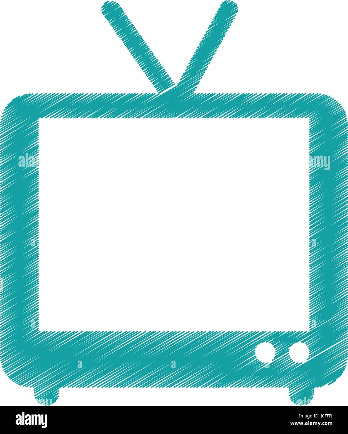 retro tv isolated icon Stock Vector Image & Art - Alamy