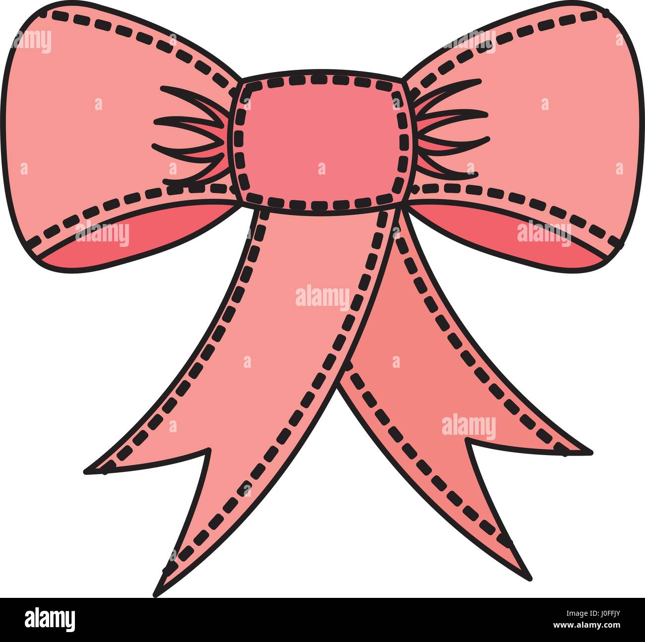 bow with ribbon isolated icon Stock Vector Image & Art - Alamy