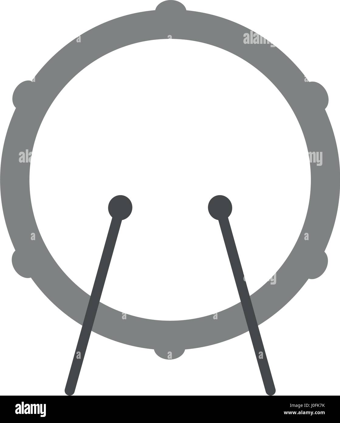 drum icon illustrated on a white background in vector Stock Vector ...