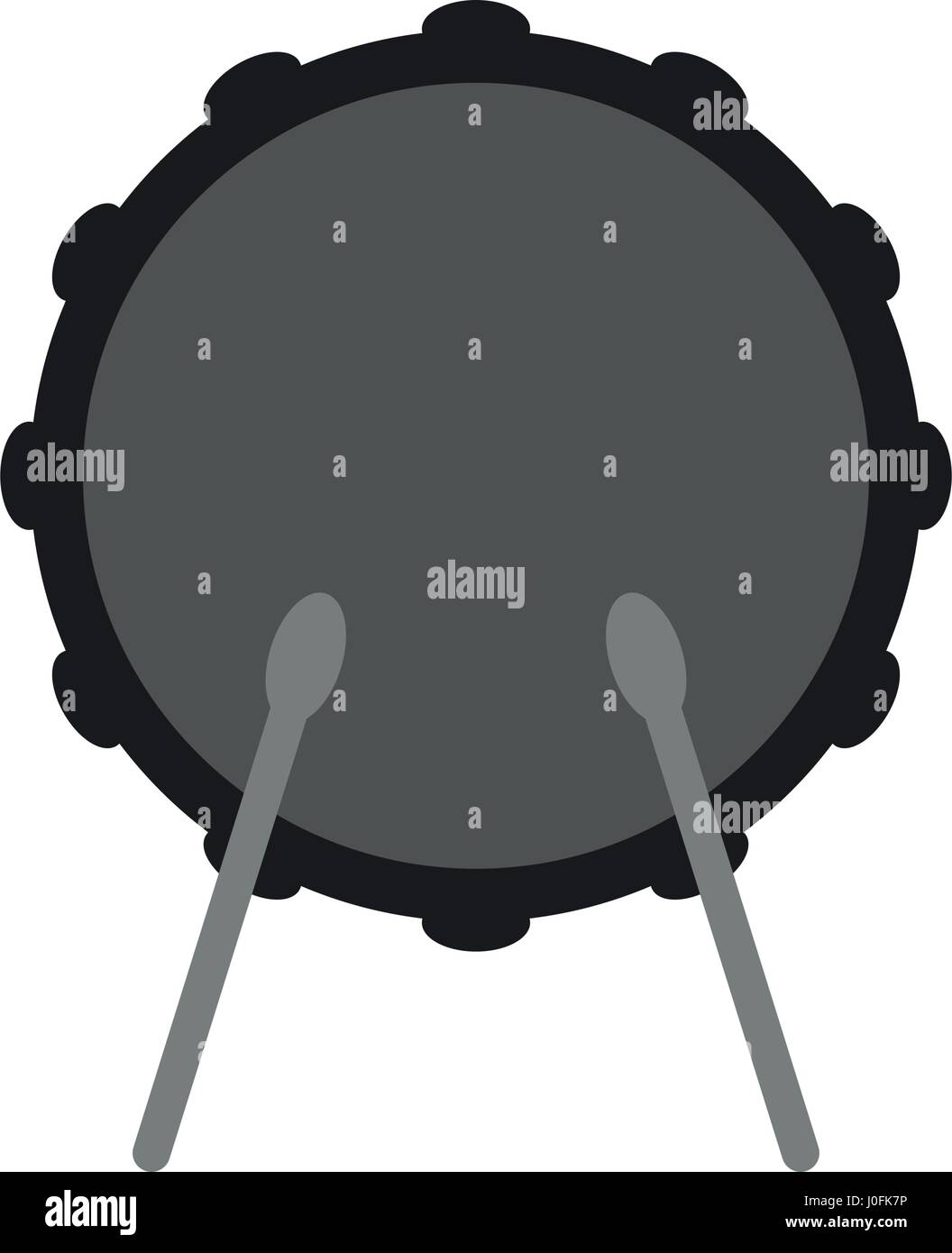 drum icon illustrated on a white background in vector Stock Vector ...