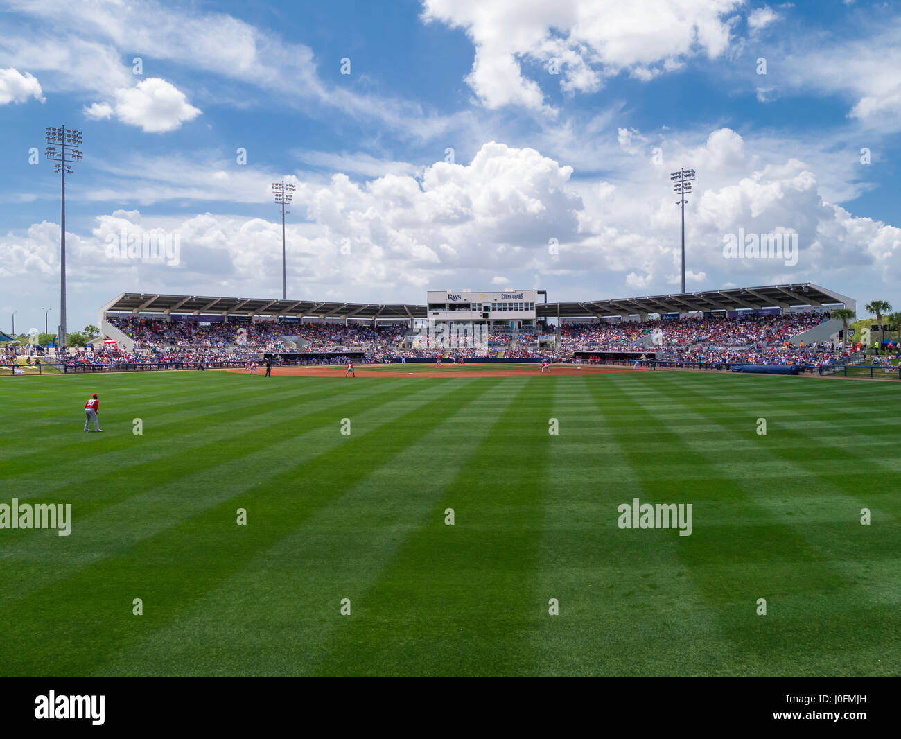 Charlotte Sports Park on El Jobean Road (SR 776) in Port Charlotte Florida is the Spring Training home of the Tampa Bay Rays Stock Photo