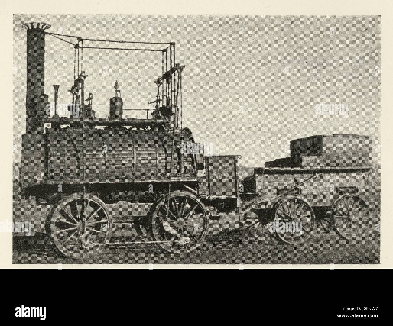 Springwell Colliery, No. 2 locomotive, 1826 Stock Photo
