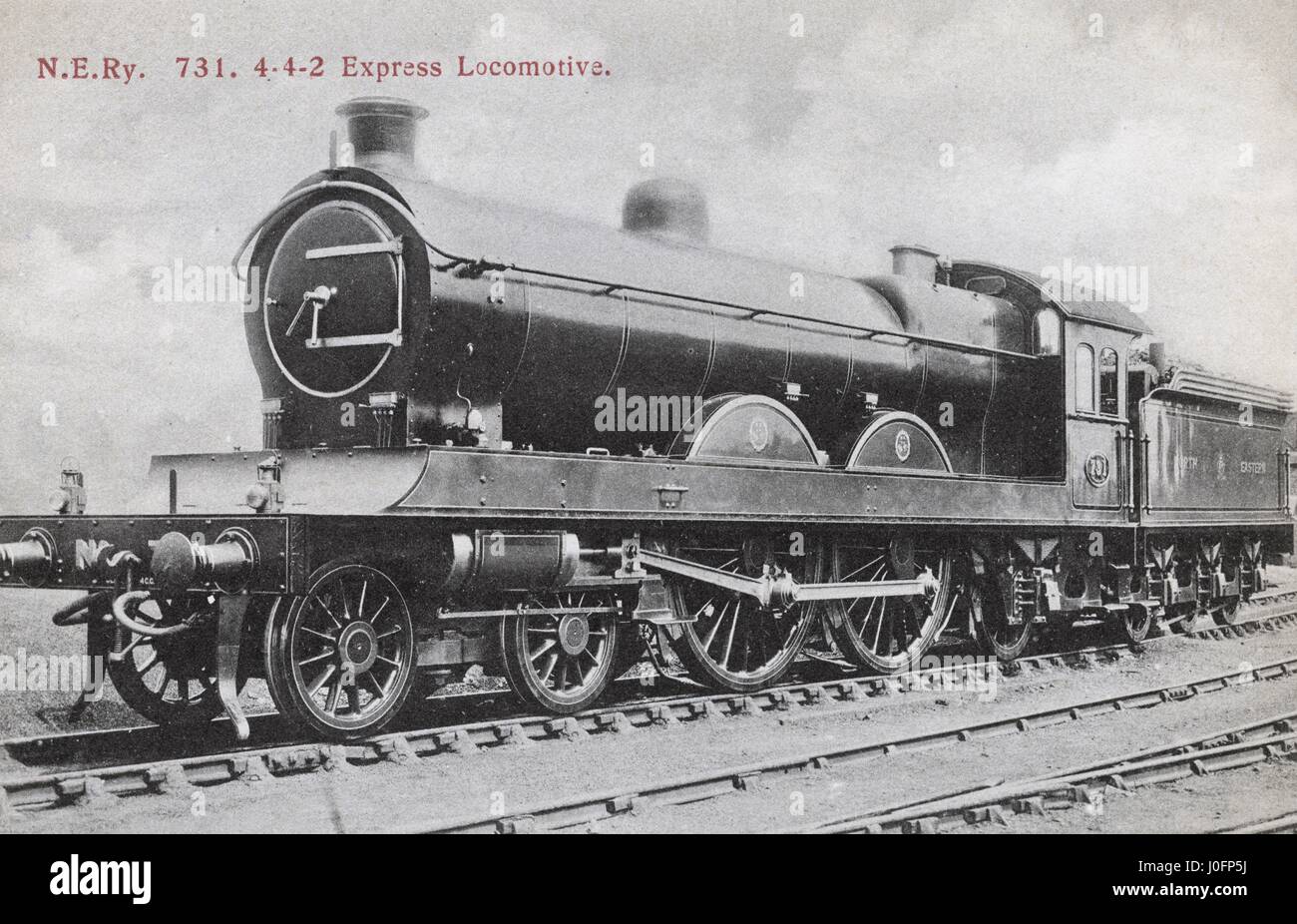 Locomotive no 731: 4-4-2 Express Stock Photo