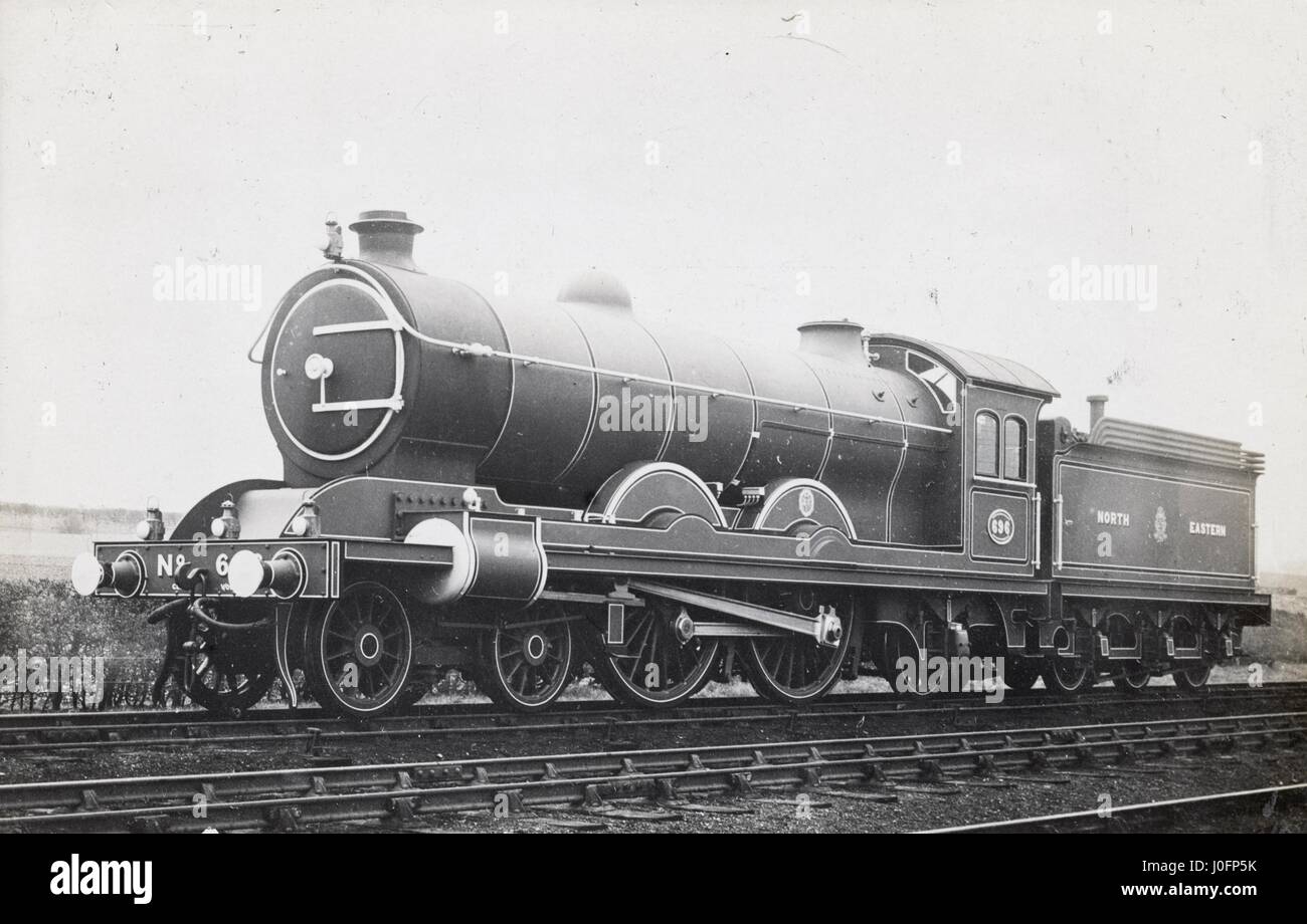 Locomotive no 696: 4-4-2 Stock Photo