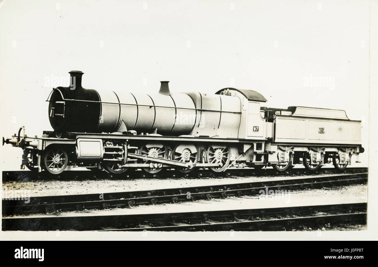 Locomotive no 97: 2-8-0 compound engine 2800 Class, built 1903. This image is of the prototype, later renumbered 2800. The class was designed by GJ Churchward for heavy freight work. They were the first 2-8-0 class in Great Britain Stock Photo