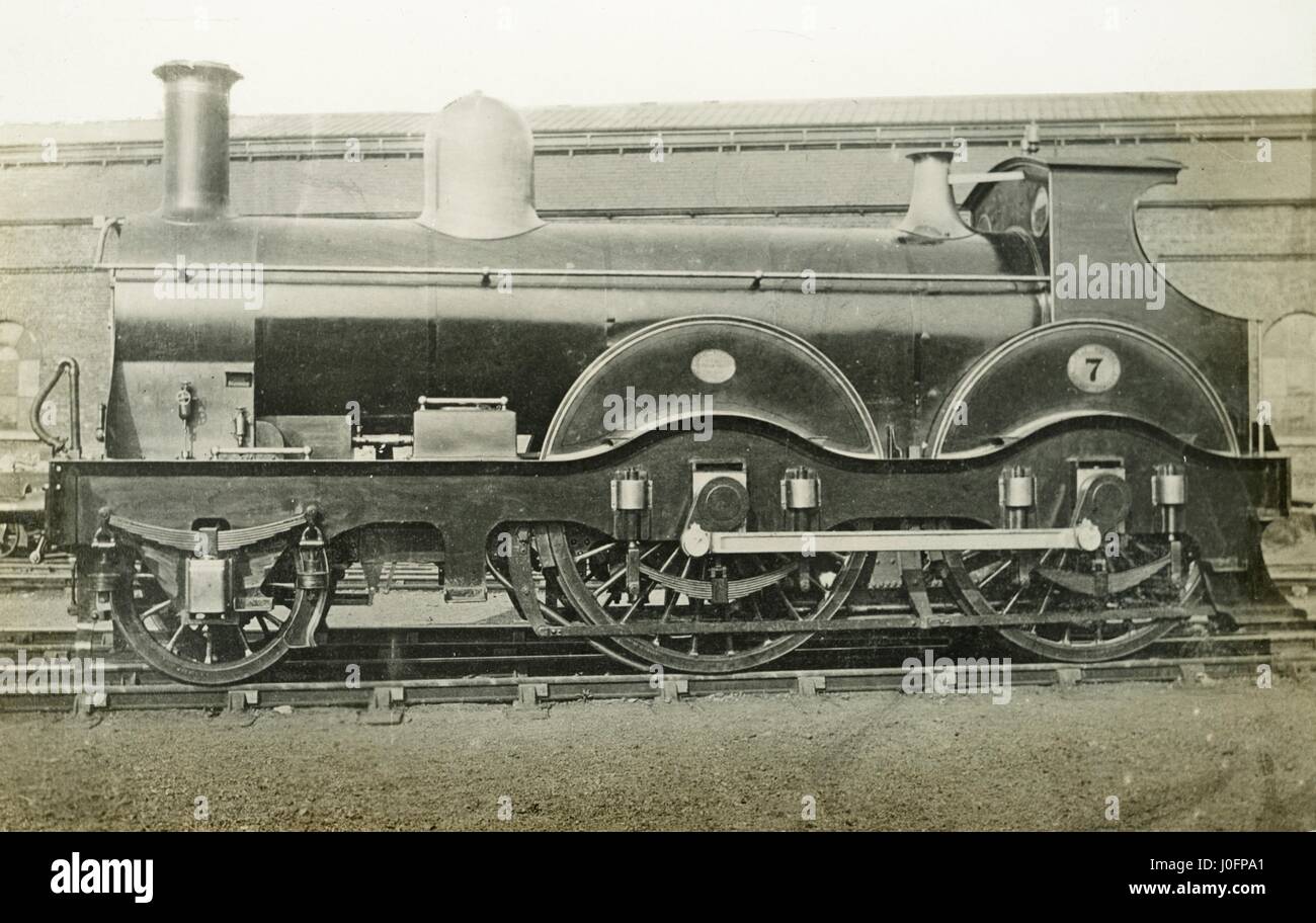 Locomotive no 7: 2-4-0 Stock Photo