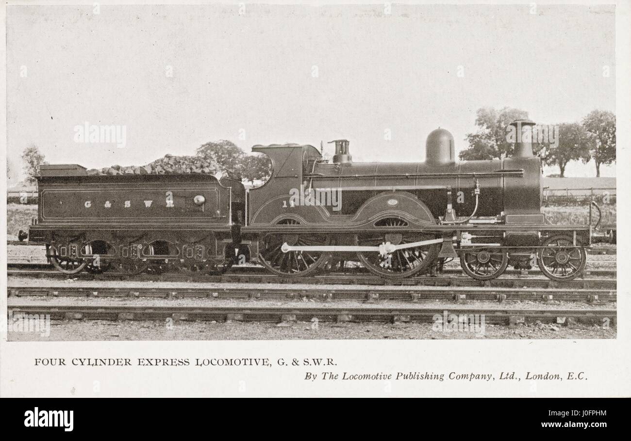 Locomotive no 11: 4-4-0 four cylinder Express Stock Photo