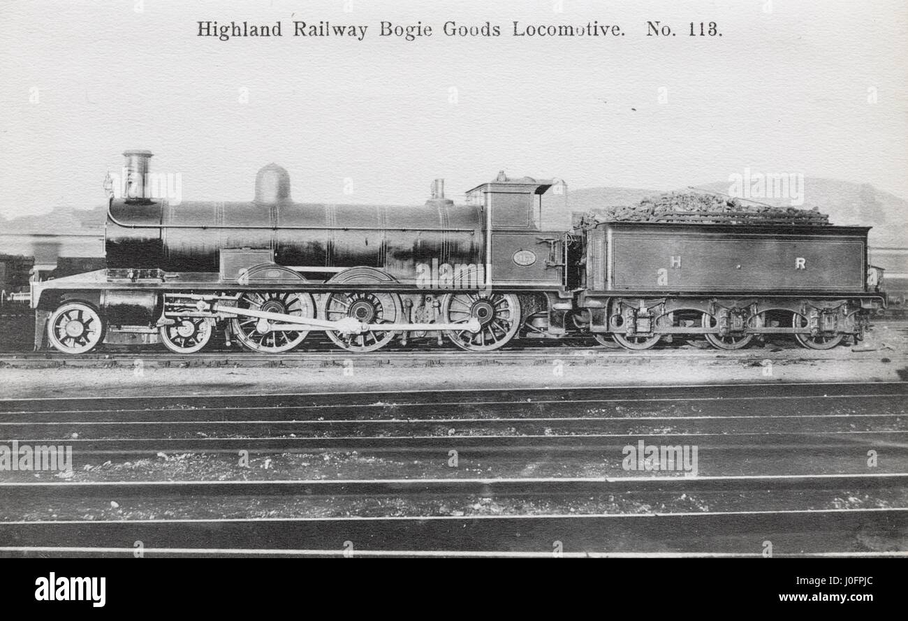 Locomotive no 113: 4-6-0 Bogie goods locomotive Stock Photo