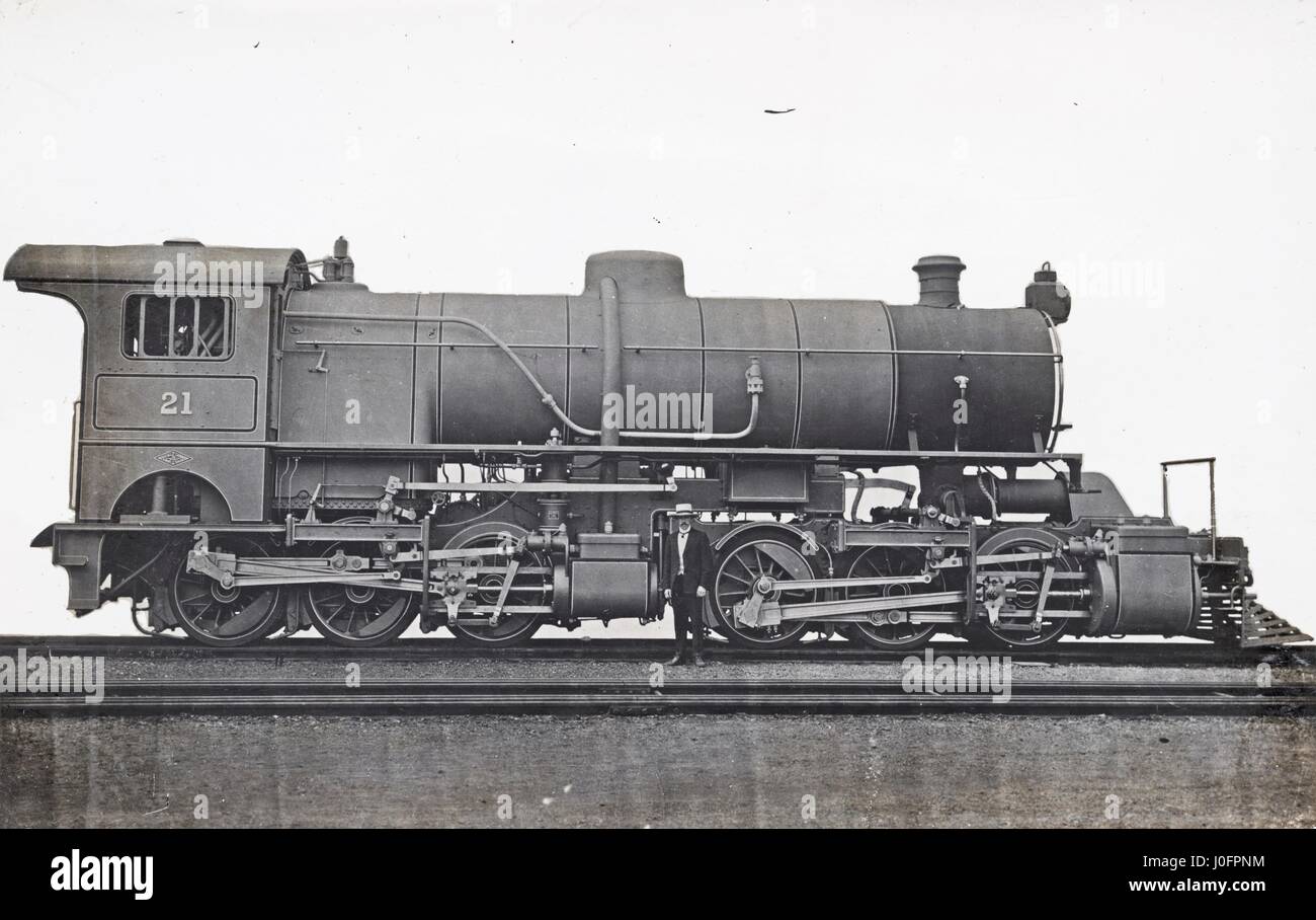 Locomotive no 21: 0-6-6-0 [unidentified railway operator] Stock Photo