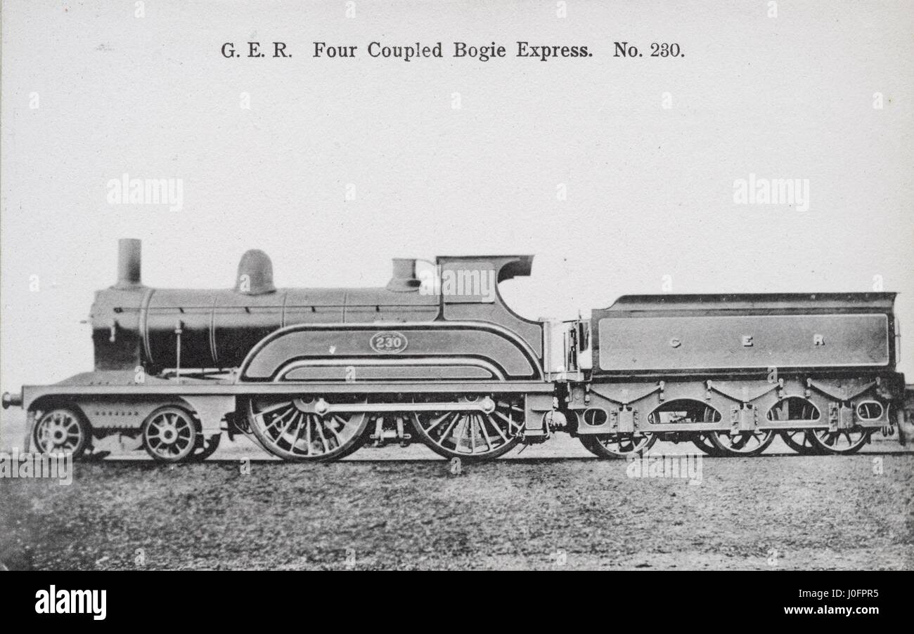 Locomotive no 230: 4-4-0 [four coupled] Bogie Express Stock Photo