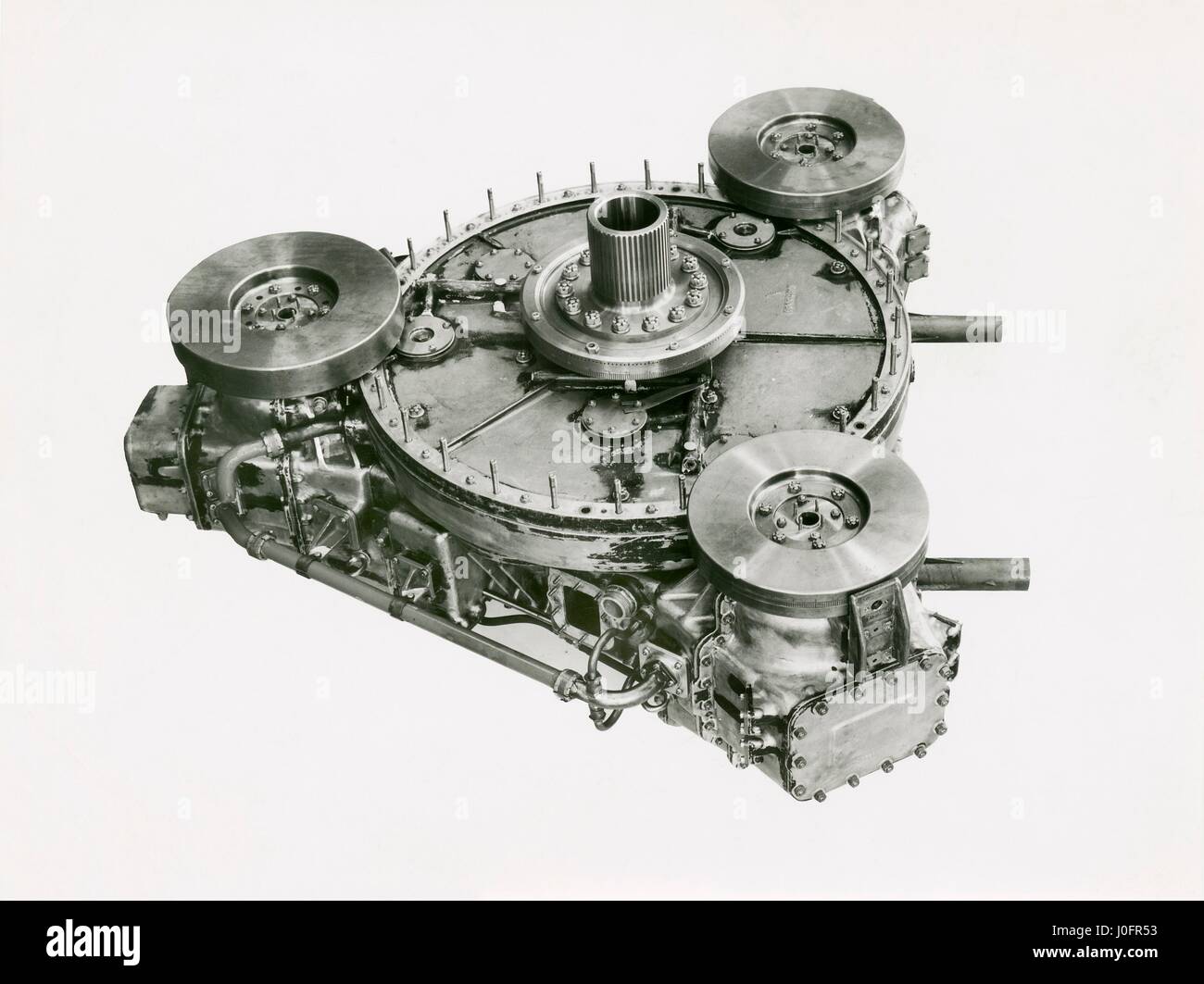 Deltic E130 3T engine, three cylinder single bank test unit Stock Photo -  Alamy