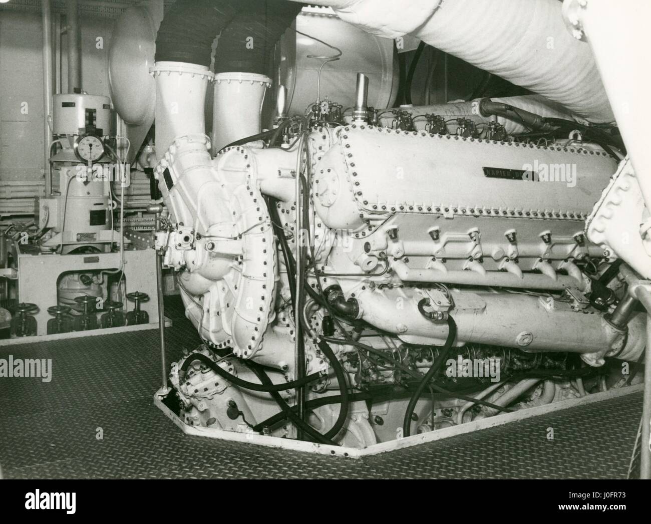Napier Deltic engine Stock Photo