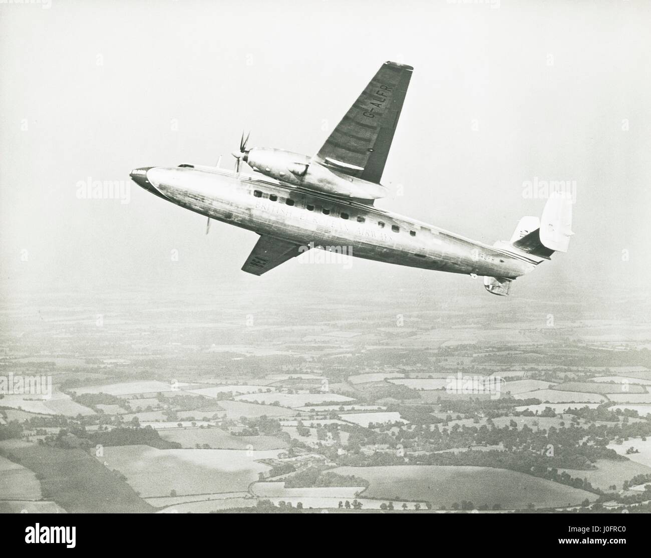 Elizabethan G ALFR conversion prototype in flight Stock Photo