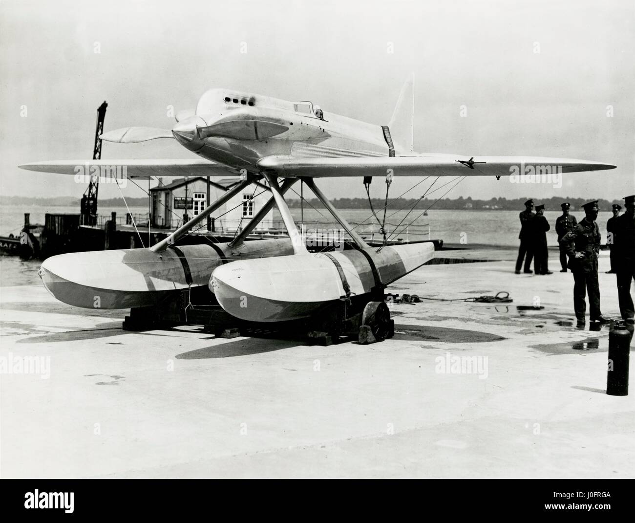 Supermarine S5 with Lion VIIB, for 1927 Schneider Trophy competition Stock Photo