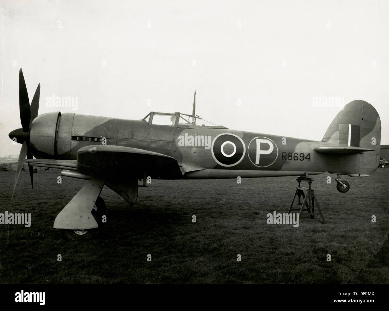 Hawker Typhoon aircraft with annular radiator Stock Photo